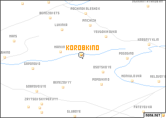 map of Korobkino