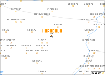 map of Korobovo