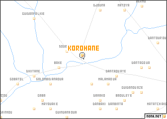 map of Korohane