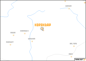map of Korok Dap