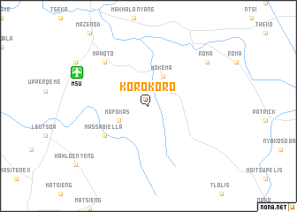 map of Koro-Koro