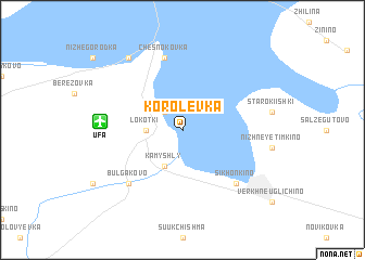 map of Korolëvka