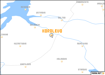 map of Korolëvo