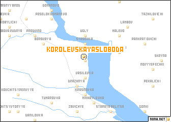 map of Korolevskaya Sloboda