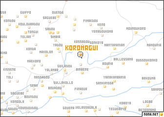 map of Koromagui