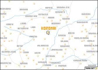 map of Koromai