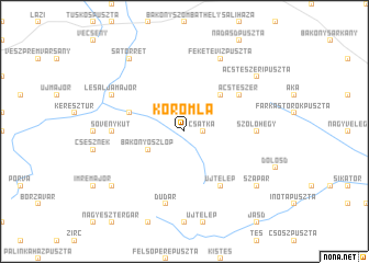 map of Koromla