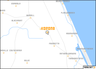 map of Korona