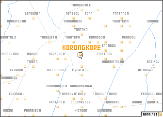 map of Korongkoré