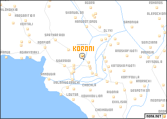 map of Koróni