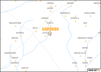 map of Kororok