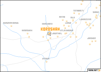 map of Koro Shāh