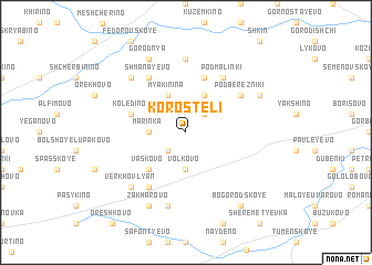 map of Korosteli