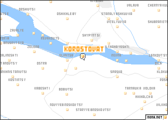 map of Korostovat