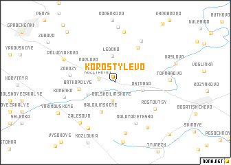 map of Korostylevo