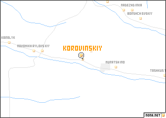 map of Korovinskiy
