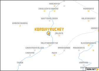 map of Koroviy Ruchey