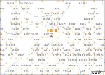 map of Kʼoro