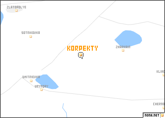 map of Korpekty