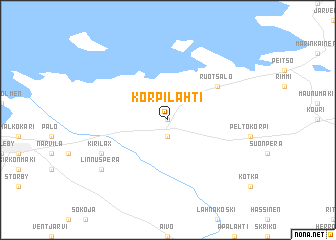 map of Korpilahti
