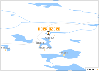 map of Korpiozero