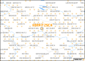 map of Korpitzsch