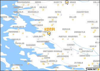 map of Korpi