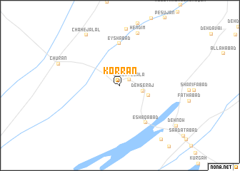 map of Korrān