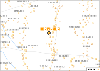 map of Korriwāla
