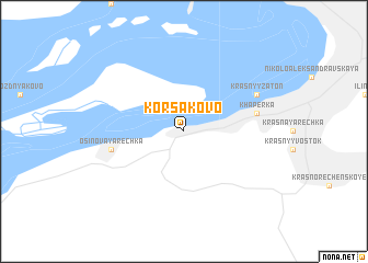 map of Korsakovo