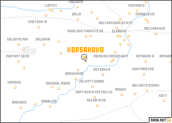 map of Korsakovo
