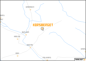 map of Korsberget