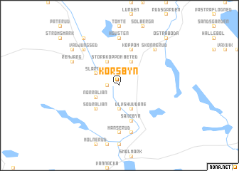 map of Korsbyn