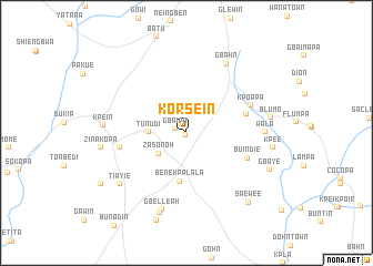 map of Korsein