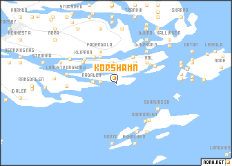 map of Korshamn