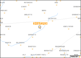 map of Korshuki