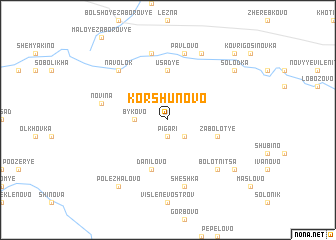 map of Korshunovo