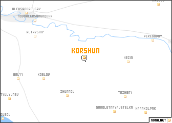 map of Korshun