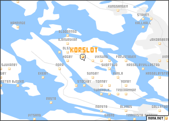 map of Korslöt