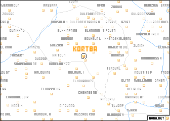 map of Kortba
