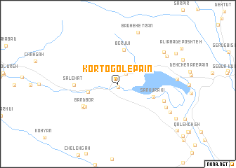 map of Kortogol-e Pā\