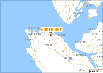 map of Kortright