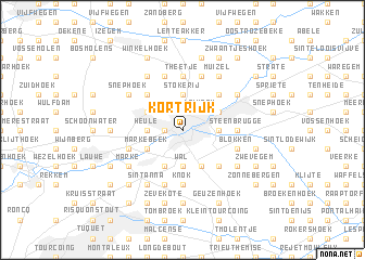 map of Kortrijk