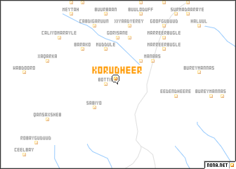 map of Korudheer