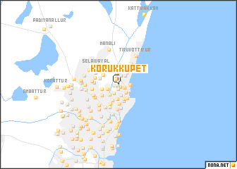 map of Korukkupet