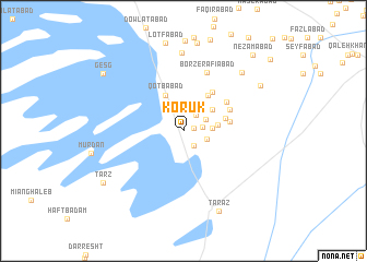 map of Korūk