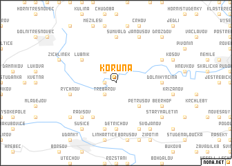 map of Koruna