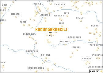 map of Korundekas Kili