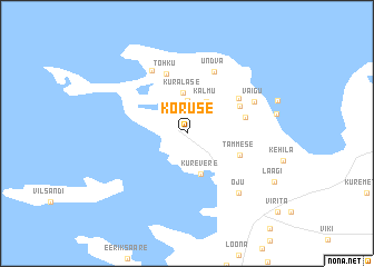 map of Kõruse