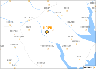 map of Koru